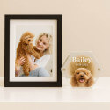 Personalised Acrylic Pet Keepsake with Photo – Fur or Tooth Memorial Box with Name & Dates