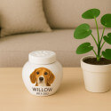 Personalised Ceramic Pet Urn with Photo – Dog Cremation Urn for Ashes with Name & Dates