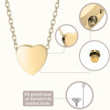 Collier urne funéraire pour cendres de chien cœur personnalisé avec chaîne – Bijou commémoratif avec dessin d’après photo gravé
