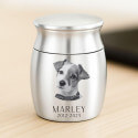Personalised Pet Keepsake Urn – Mini Dog Urn with Engraved Photo, Name & Dates