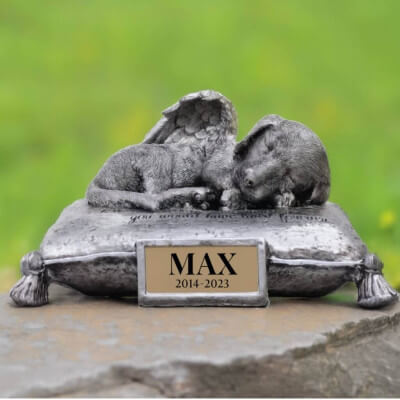 Sleeping Angel Dog Pet Memorial Urn – Outdoor...